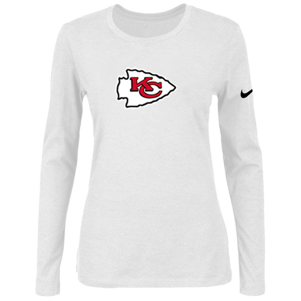Nike Kansas City Chiefs Womens Of The City Long Sleeve Tri-Blend T-Shirt - White