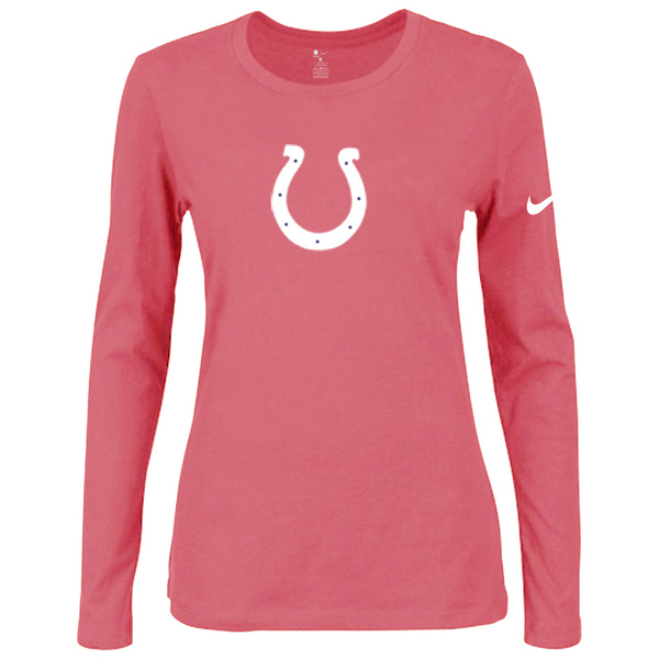 Nike Indianapolis Colts Womens Of The City Long Sleeve Tri-Blend T-Shirt - Pink
