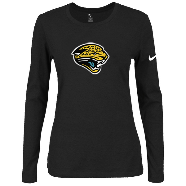 Nike Jacksonville Jaguars  Womens Of The City Long Sleeve Tri-Blend T-Shirt - Black