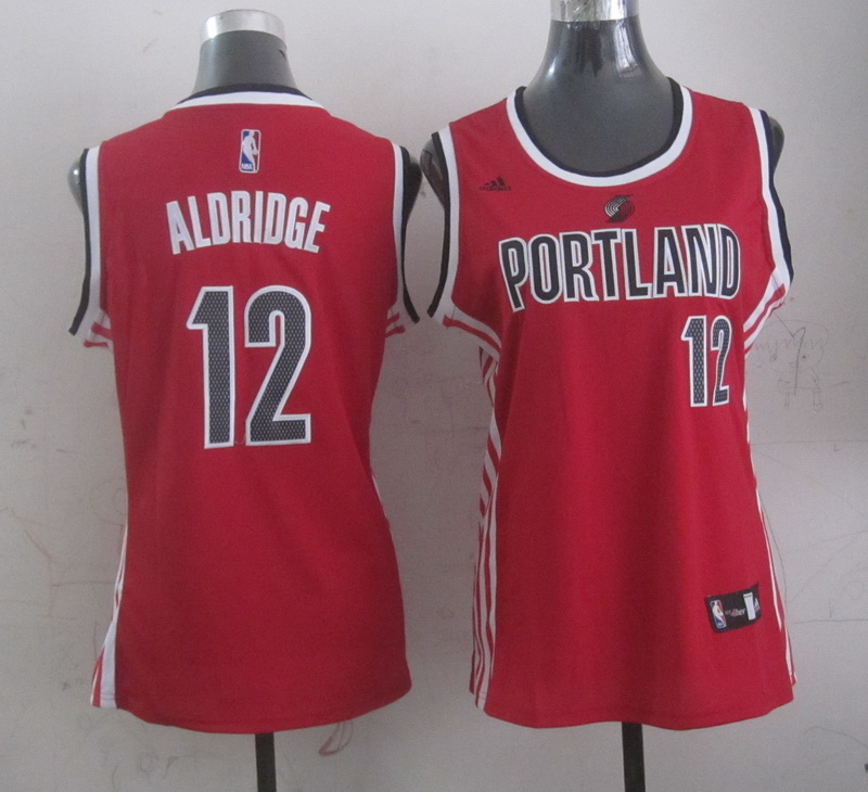 NBA Portland Trail Blazers #10 Aldridge Red Women Jersey