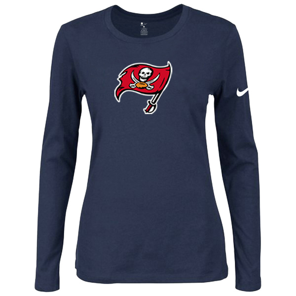 Nike Tampa Bay Buccaneers Womens Of The City Long Sleeve Tri-Blend T-Shirt - D.Blue