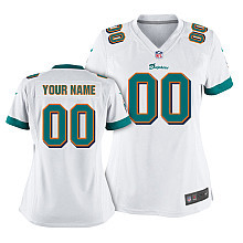 Nike Miami Dolphins Customized White NFL Jersey