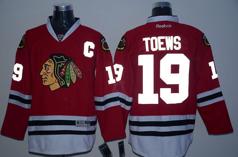 NHL Chicago Blackhawks #19 Toews Lighting Jersey