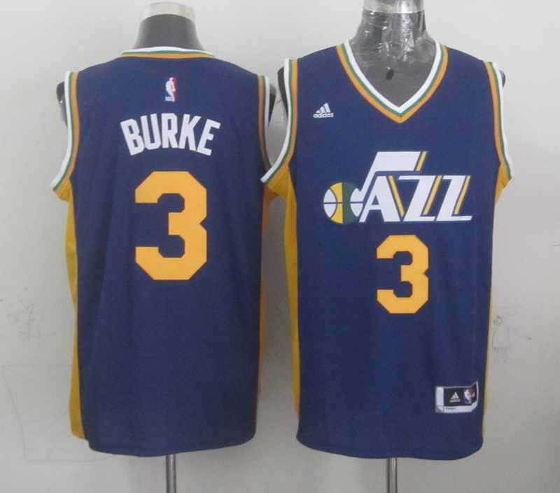 NBA Utah jazz #3 Burke Blue Jersey