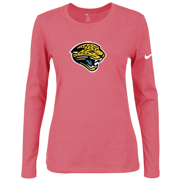 Nike Jacksonville Jaguars  Womens Of The City Long Sleeve Tri-Blend T-Shirt - Pink