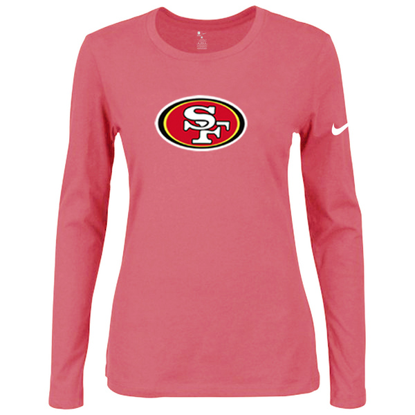 Nike San Francisco 49ers Womens Of The City Long Sleeve Tri-Blend T-Shirt - Pink