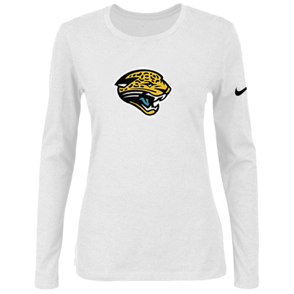 Nike Jacksonville Jaguars  Womens Of The City Long Sleeve Tri-Blend T-Shirt - White