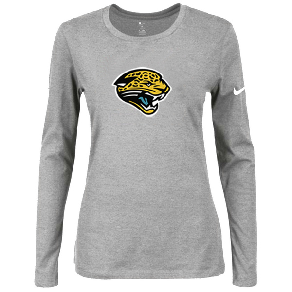 Nike Jacksonville Jaguars  Womens Of The City Long Sleeve Tri-Blend T-Shirt - L.Grey