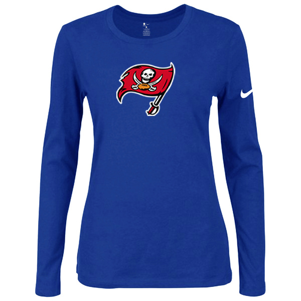 Nike Tampa Bay Buccaneers Womens Of The City Long Sleeve Tri-Blend T-Shirt - Blue