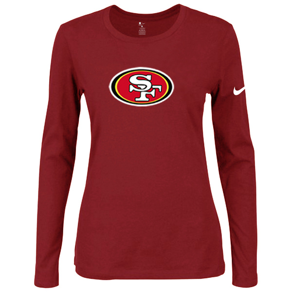 Nike San Francisco 49ers Womens Of The City Long Sleeve Tri-Blend T-Shirt - Red