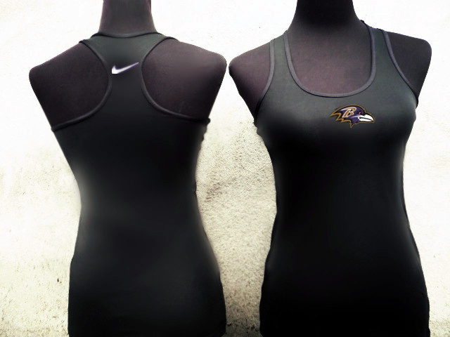 Nike Baltimore Ravens Women Black Tank Top