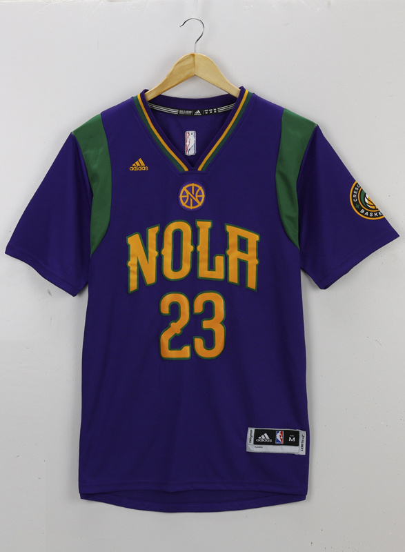 NBA New Orleans Hornets #23 Davis Purple 2016 Jersey