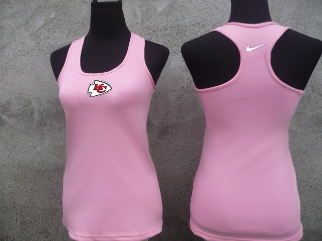 NFL Kansas City Chiefs Women Pink Tank Top