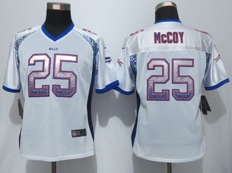 Women  New Nike Buffalo Bills 25 McCoy Drift Fashion White Elite Jerseys