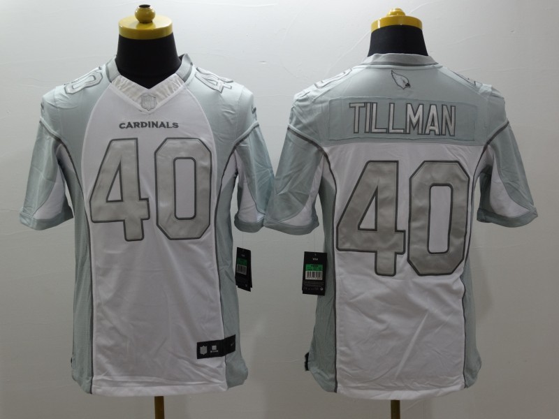 Nike Arizona Cardinals #40 Tillman Platinum Limited Jersey