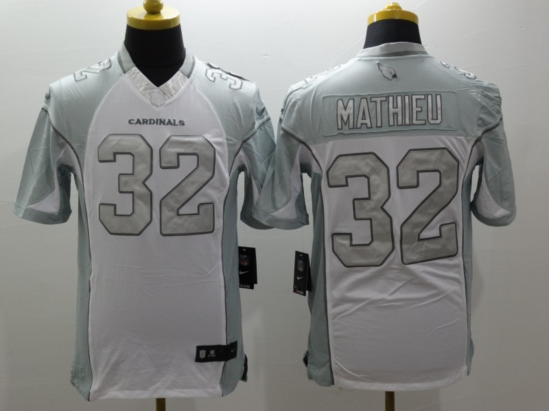 Nike Arizona Cardinals #32 Mathieu Platinum Limited Jersey