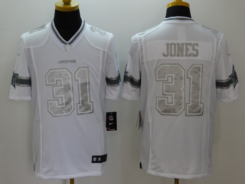 Nike Dallas Cowboys #31 Jones Platinum Limited Jersey