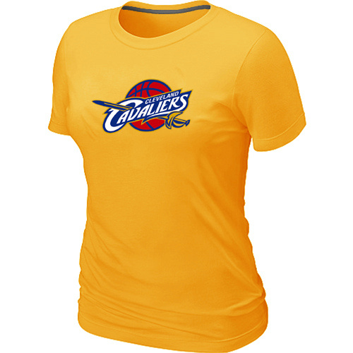 NBA Cleveland Cavaliers Yellow Women T-Shirt