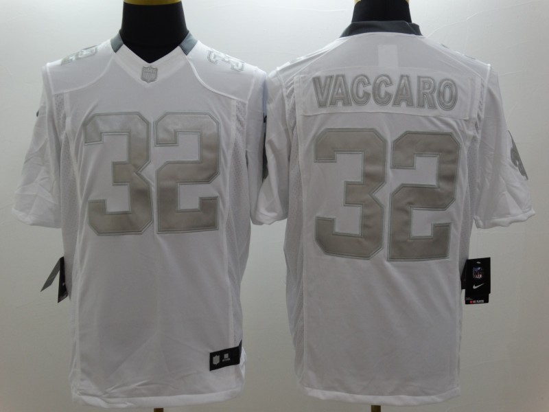 Nike New Orleans Saints 32# Vaccaro Platinum White Mens NFL Limited Jerseys 