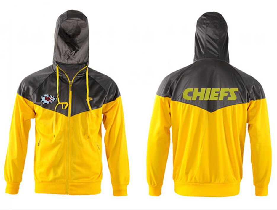 NFL Kansas City Chiefs Grey Yellow Jacket