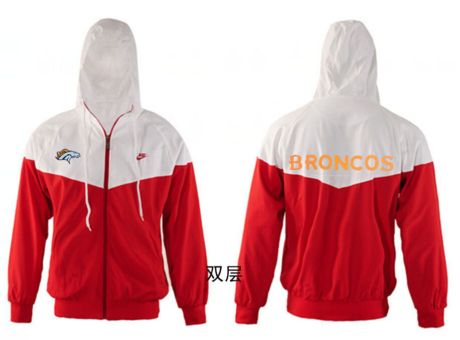 NFL Denver Broncos White Red Jacket