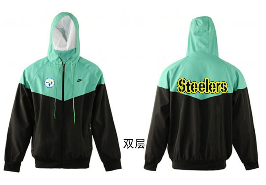 NFL Pittsburgh Steelers Green Black Jacket