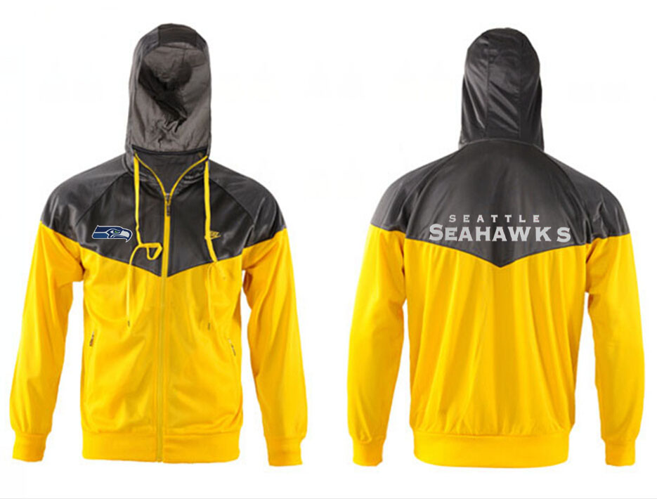NFL Seattle Seahawks Grey Yellow Jacket