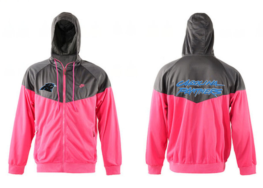 NFL Carolina Panthers Pink Grey Jacket