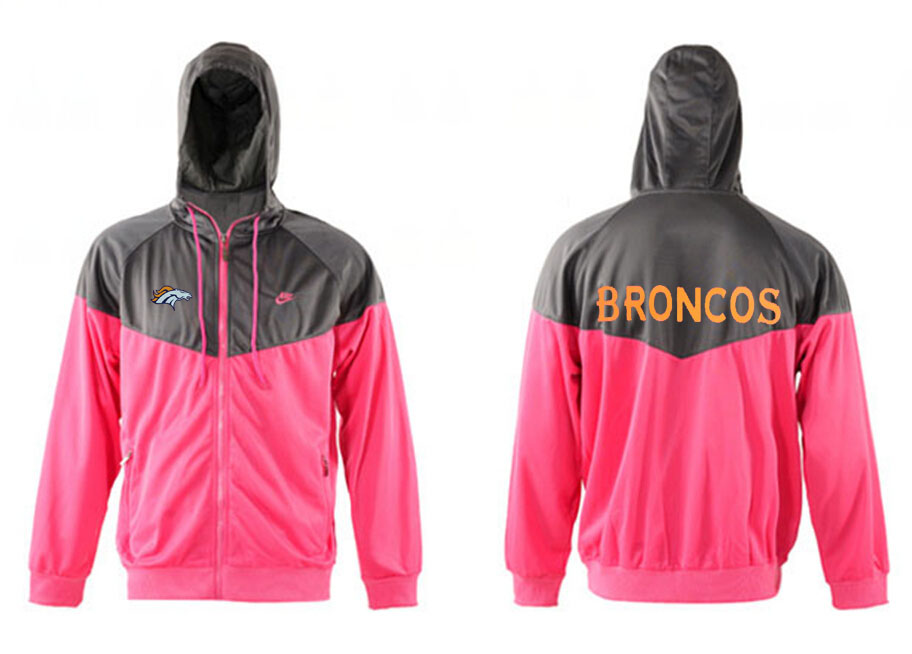 NFL Denver Broncos Grey Pink Jacket