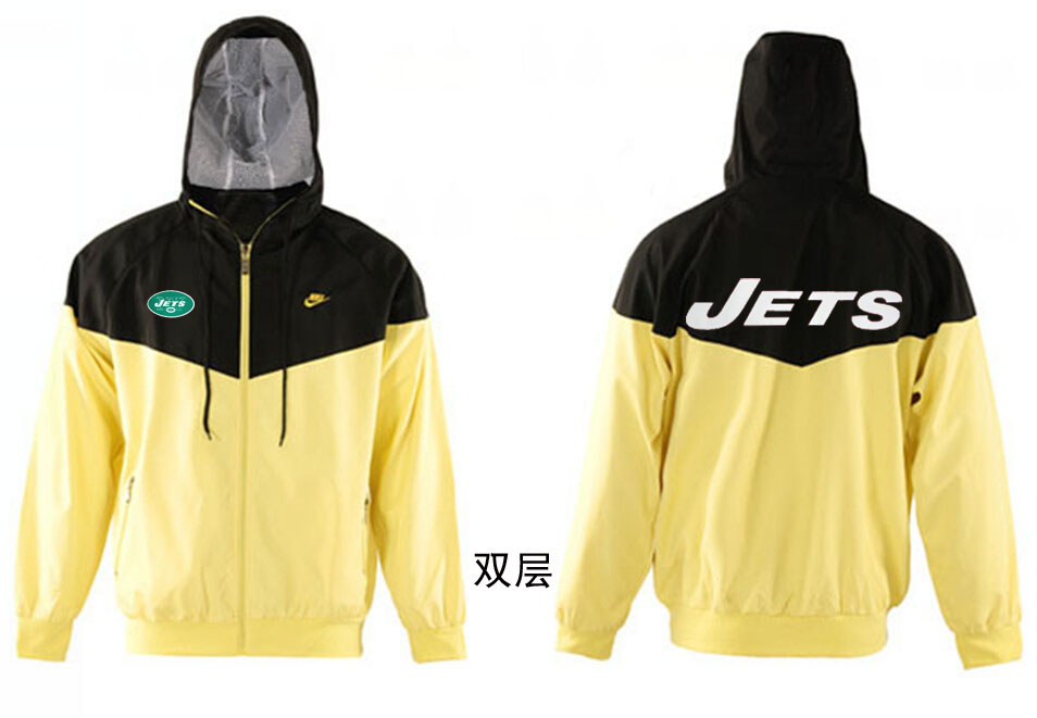 NFL New York Jets Black Yellow Jacket