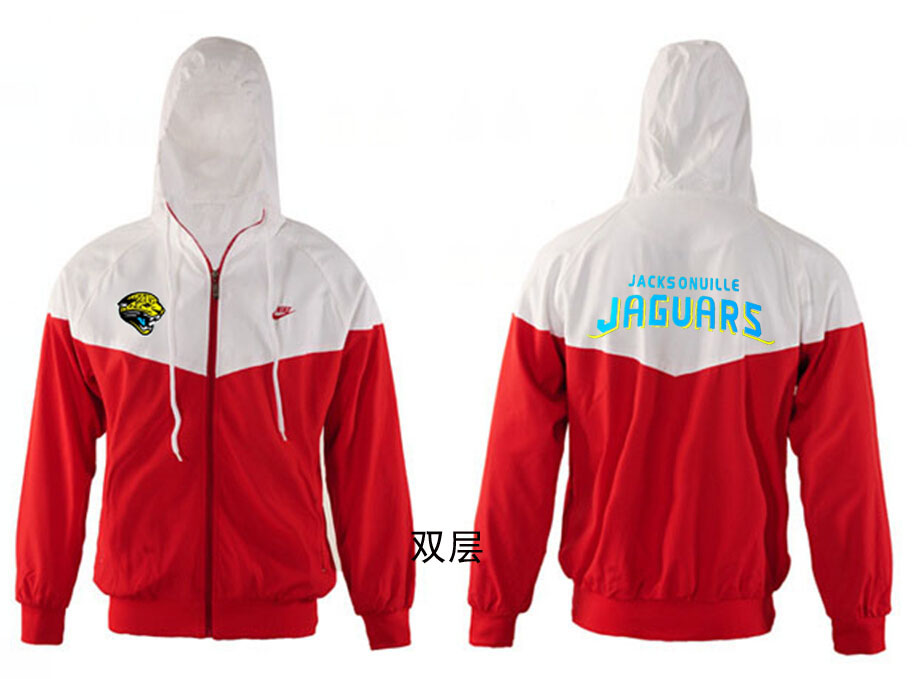 NFL Jacksonville Jaguars White Red Jacket