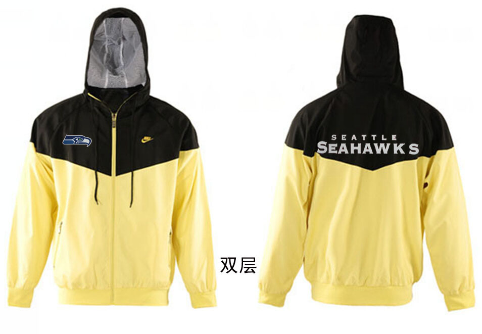 NFL Seattle Seahawks Yellow Black Jacket