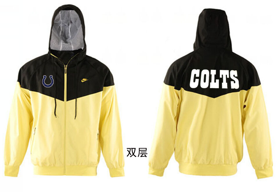 NFL Indianapolis Colts Black Yellow Jacket