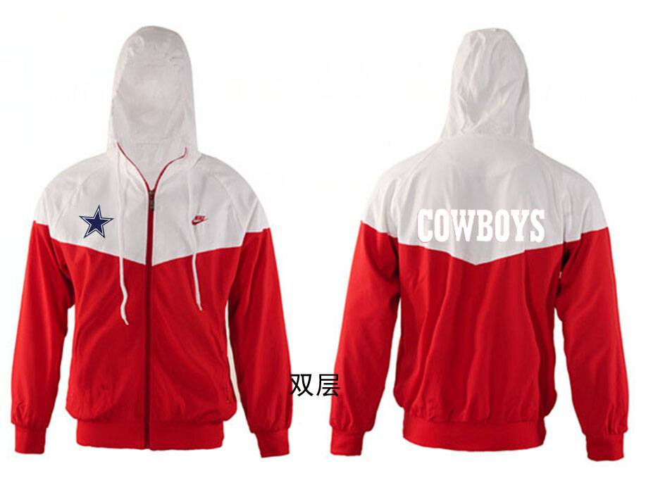 NFL Dallas Cowboys White Red Jacket