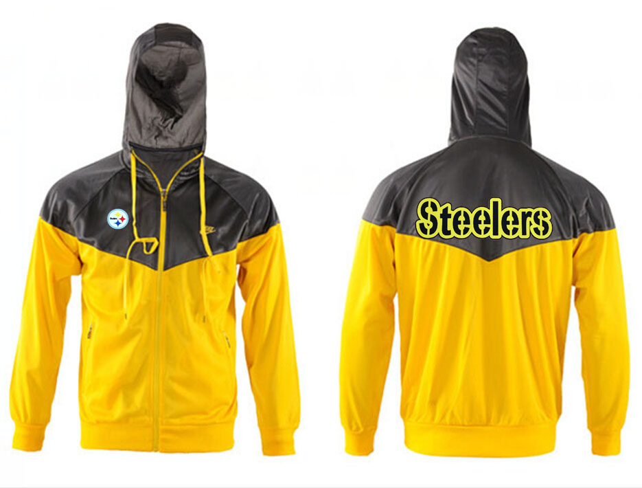 NFL Pittsburgh Steelers Yellow Grey Jacket