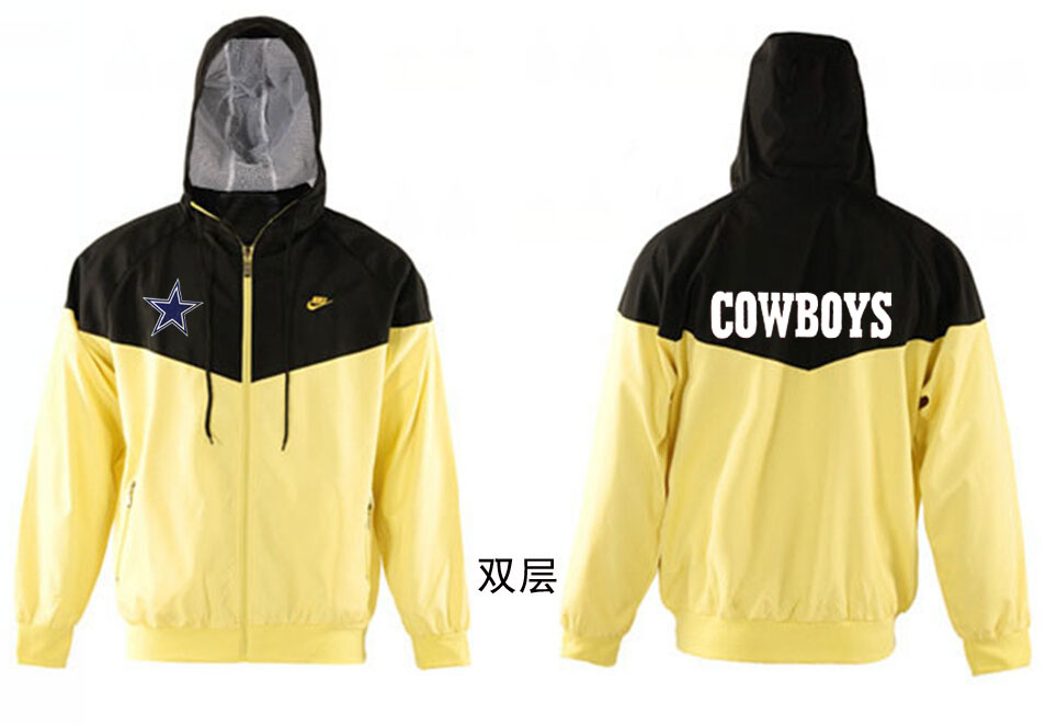 NFL Dallas Cowboys Black Yellow Jacket