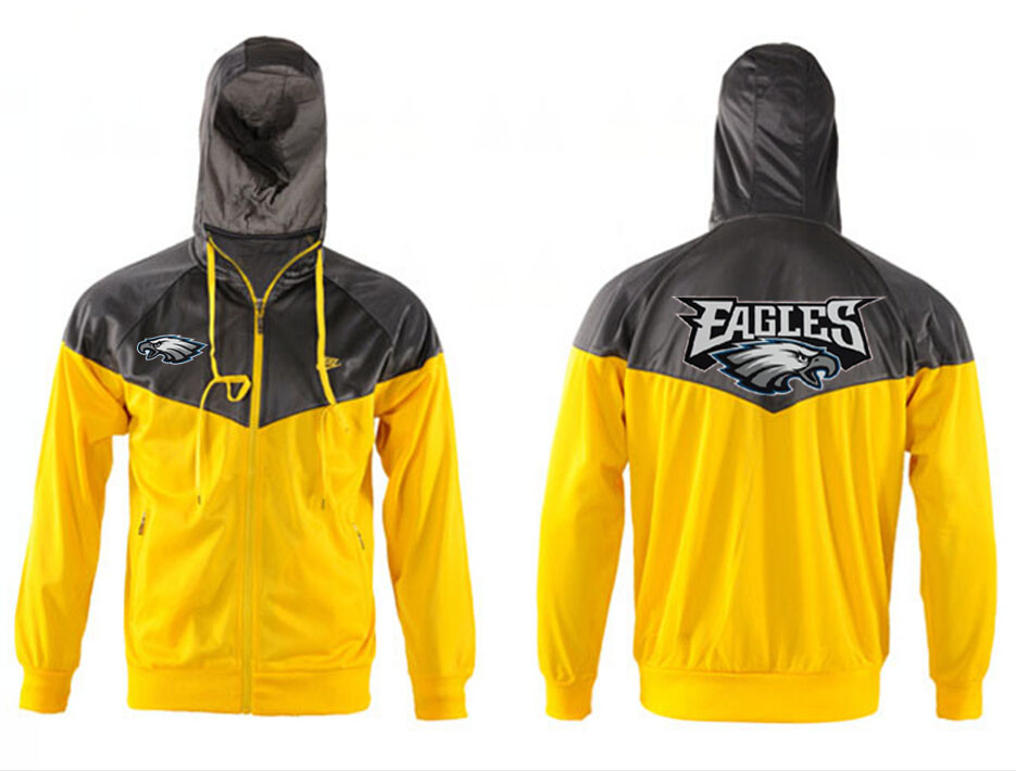 NFL Philadelphia Eagles Grey Yellow Jacket
