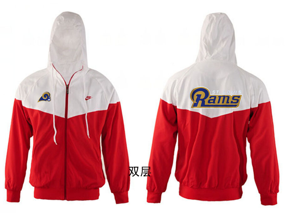 NFL St.Louis Rams White Red Jacket
