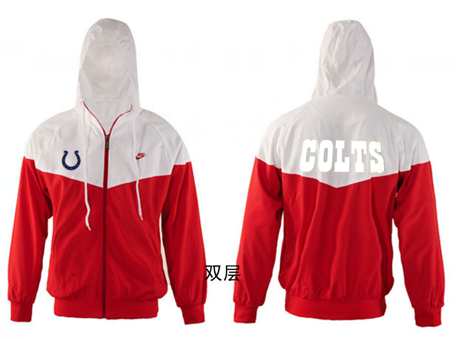 NFL Indianapolis Colts White Red Jacket
