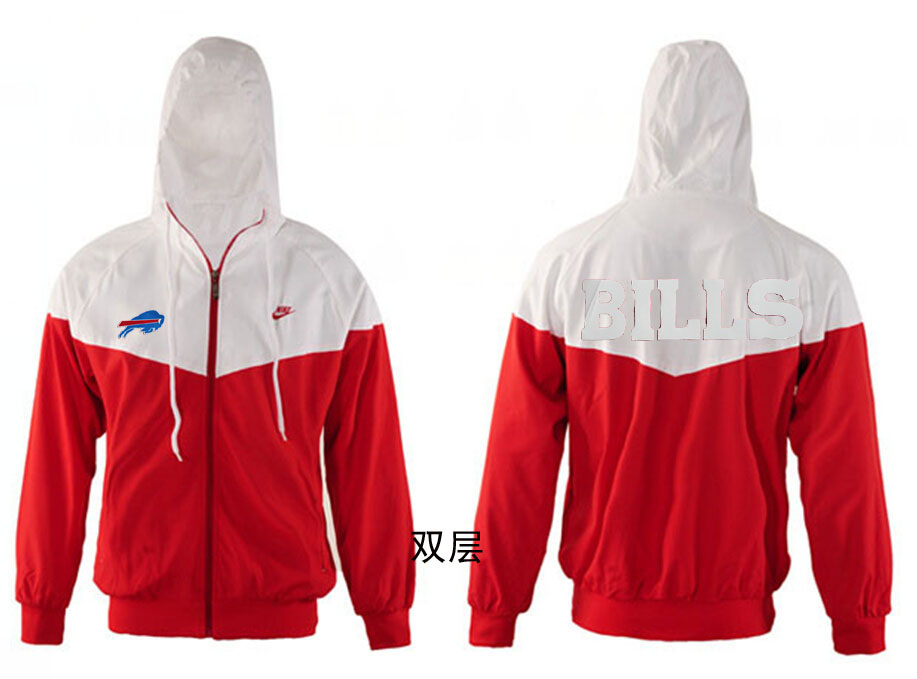 NFL Buffalo Bills White Red Jacket