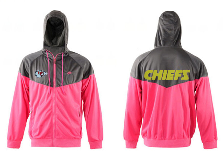 NFL Kansas City Chiefs Grey Pink Jacket