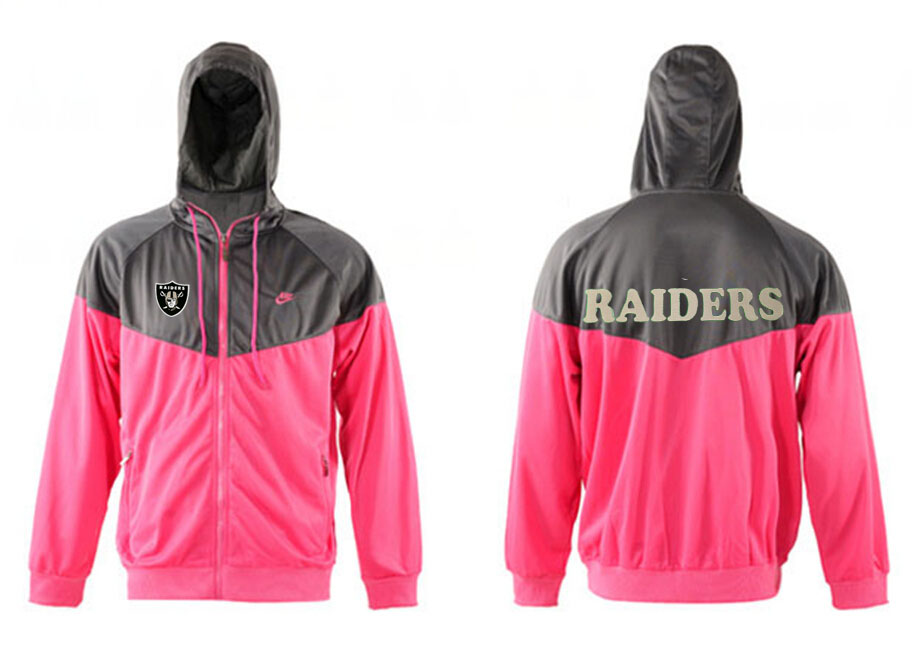 NFL Oakland Raiders Grey Pink Jacket