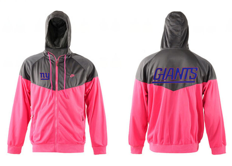 NFL New York Giants Grey Pink Jacket