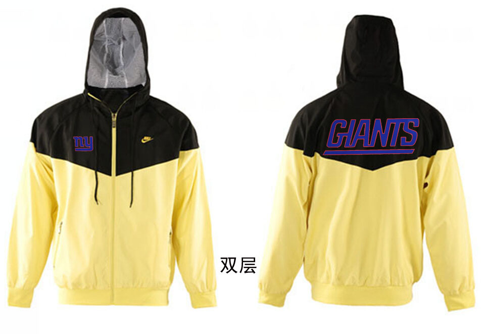 NFL New York Giants Black Yellow Jacket
