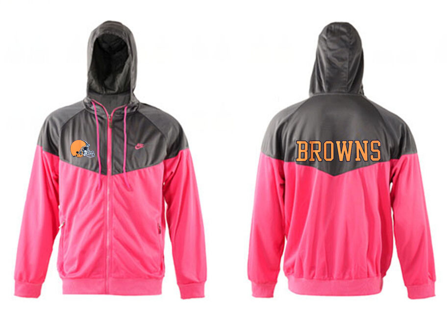 NFL Cleveland Browns Pink Grey Jacket