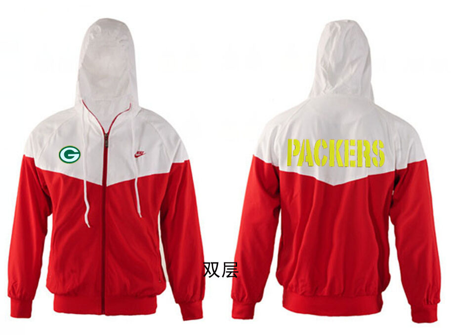 NFL Green Bay Packers Red White Jacket