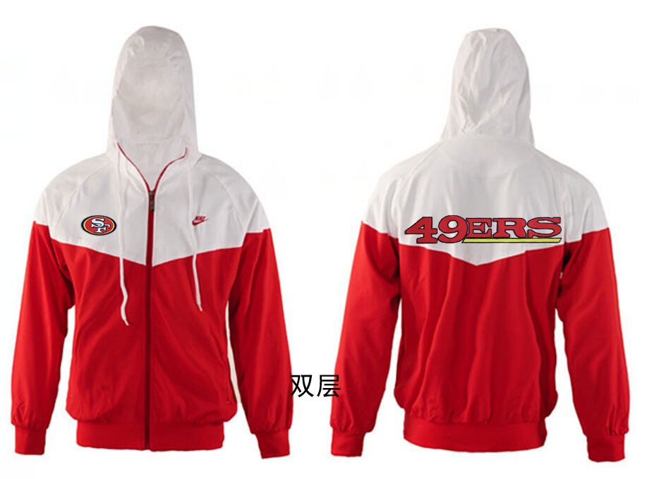 NFL San Francisco 49ers Red White Jacket