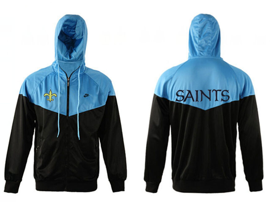 NFL New Orleans Saints Blue Black Jacket