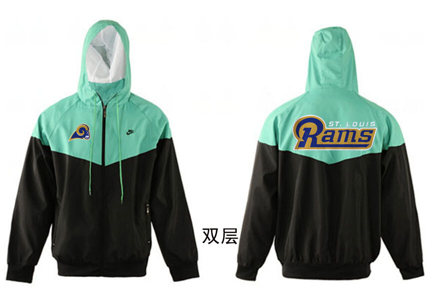 NFL St.Louis Rams Green Black Jacket