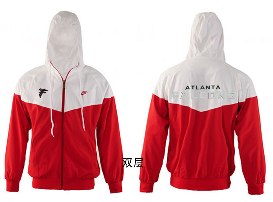 NFL Atlanta Falcons White Red Jacket